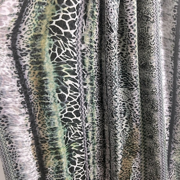 Lovers And Friends Fly Away In Animal Print Maxi Dress Green Pockets Size Small - Picture 5 of 9